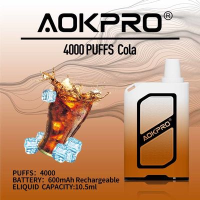 버릴 수 있는 MTL 4000 퍼프는 펜 600mAh 재충전이 가능한 USB-C를 기화시킵니다