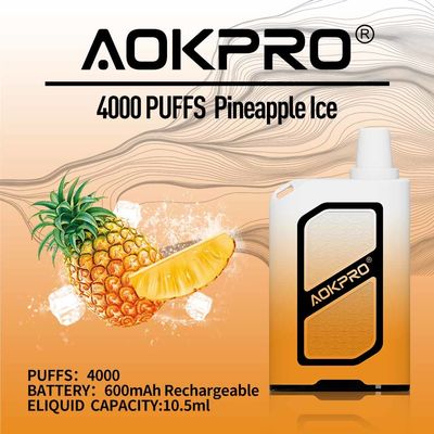 AOKPRO 15 밀리람베르트 사전에 채운 Elf 바 50 마그네슘 니코틴은 4000 퍼프를 기화시킵니다
